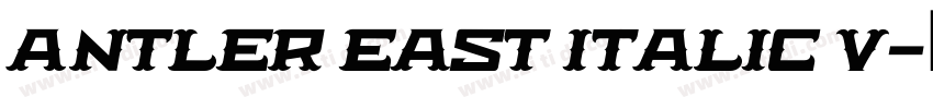 Antler East Italic V字体转换